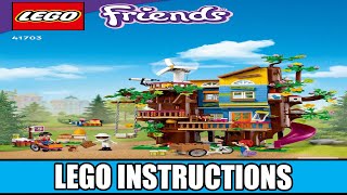 LEGO Instructions  Friends  41703  Friendship Tree House [upl. by Eutnoj]