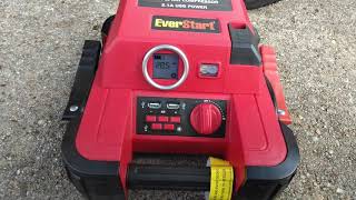 EverStart Maxx Jump Starter Power Station 1200 Peak Battery Amps Review [upl. by Eyahc833]