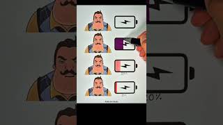 Hello Neighbor Mr Peterson Battery Drawing 🪫 shorts trend viral [upl. by Edd623]