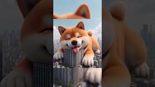 Part47 Giant Shiba Inu sleeping dog life ai funny cute funnydogs [upl. by Nirej433]