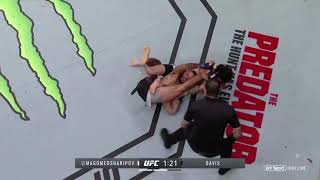 Zabit Magomedsharipov Vs Brandon Davis banana split HD [upl. by Enomed]