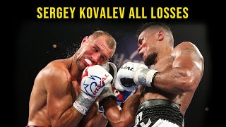 Sergey Kovalev All Losses  Kovalev Gets Knocked Out [upl. by Lekim]