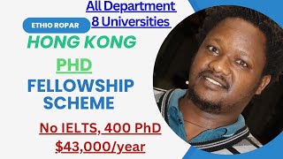 Hong Kong PhD Fellowship Scheme 2025 [upl. by Alue]