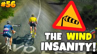 INSANE Wind Stage Causes DRAMA  Pro Leader 56  Tour De France 2024 Game PS5 [upl. by Ahsakat161]