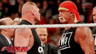 Brock Lesnar crashes Hulk Hogans birthday celebration Raw Aug 11 2014 [upl. by Thistle123]