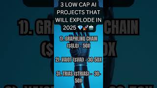 THESE 3 LOW CAP AI CRYPTOS WILL EXPLODE IN 2025 🔥🤖🚀 aicrypto cryptogems 100x [upl. by Arondel549]