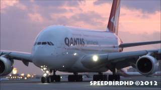 Airbus A380s at LAX International Airport [upl. by Crawley]