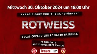 FC Energie Cottbus  ROTWEISS 28  Quiz zum Thema quotStürmerquot [upl. by Crosby]