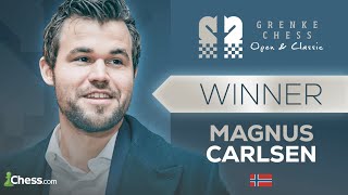 Magnus Carlsen 2823 vs Vincent Keymer 2627  GRENKE Chess Classic and Open 2024R5 [upl. by Honoria]