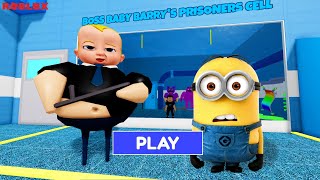 NEW BOSS BABY BARRYS PRISON RUN Obby Minion ROBLOX [upl. by Niarbo59]