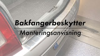 Montering av Bakfangerbeskytter [upl. by Aloz]