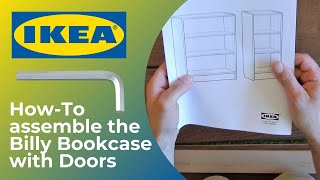 Ikea Billy Bookcase  Book Shelf with Doors  How to assemble 🛠️  Thompson Tutorial [upl. by Anij]