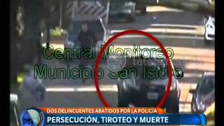 Persecución tiroteo y muerte el video  Telefe Noticias [upl. by Ahsenrat157]