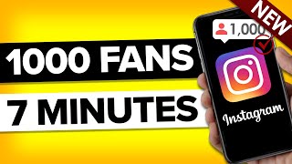 How To Grow 1000 REAL Followers on Instagram in 10 minutes actually works [upl. by Myrtice]