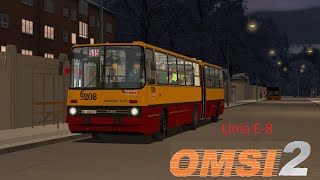 OMSI 2 Warszawa Białołęka 150 Linia E8 Ikarus 28037 [upl. by Haduhey]