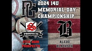 PG 2024 14U Memorial Day Championship Pool  TX Stix 2028 Prospects vs Aledo Blacksox [upl. by Ailuy]