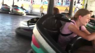 Nick Rides the Bumper Cars at Puyallup Fair 2014 [upl. by Erreip163]