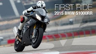 2015 BMW S1000RR First Ride  MotoUSA [upl. by Kaspar984]