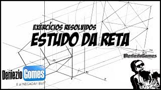 Geometria Descritiva  Reta  Exercícios Resolvidos 14 [upl. by Airym]