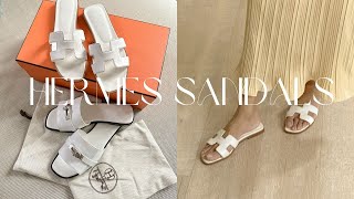 HERMES  ORAN SANDAL VS GIULIA SANDAL [upl. by Castillo525]