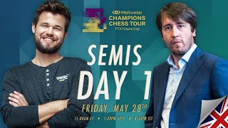 15M Meltwater Champions Chess Tour FTX Crypto Cup  SF Day 1  Peter Leko amp Tania Sachdev [upl. by Aniweta]