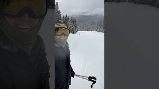 Shredding Some Slopes ⛷️ skiing nomad life travel living mountains fyp [upl. by Ecirtam]