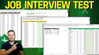 Excel Test for Job Interview  8 Question Step by Step  File to Download [upl. by Nepets]