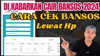 Cara cek Bansos 2024  Di Kabarkan Cair Cek Bansos Lewat Hp [upl. by Ostap896]