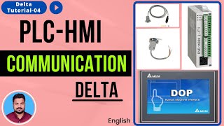 Delta PLC To HMI Communication  Delta Tutorial04 [upl. by Suertemed]