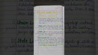 Class 10th Political Science Chapter 2Federalism notes [upl. by Omura]