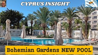 Bohemian Gardens Pernera Cyprus  Get Ready For the New Pool Aera for 2025 [upl. by Olin]