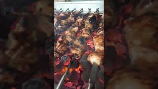 cooking cevapi and chicken skewer [upl. by Egin]