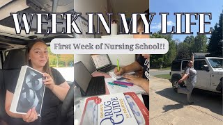 WEEK IN THE LIFE OF A NURSING STUDENT⎪1st day clinicals and dealing with anxiety [upl. by Oriole]