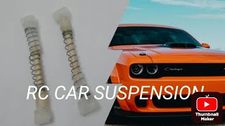 how to make a RC car suspension how to make a RC car part 3 [upl. by Neelloj]