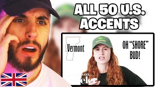 Brit Reacts to Reacting to All 50 American Accents [upl. by Stoddart]