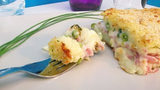 Gateau di Patate con Prosciutto e Piselli [upl. by Hgielhsa]