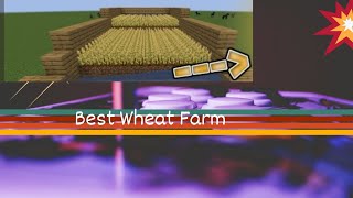 The Best Wheat Farm in Minecraft  Efficient Farming Guide [upl. by Aken]