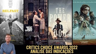 Critics Choice Awards 2022  Análise das indicações cinema [upl. by Iggie798]