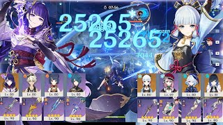 New 47 Abyss  F2P Ayaka Freeze amp Raiden National Destroy Spiral Abyss Floor 12  Genshin Impact [upl. by Eelegna]