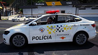 TOR  Tático Ostensivo Rodoviário  GTA V TOR  Volkswagen Virtus TSI Highline 2021  GTA 5 POLICIAL [upl. by Frodi311]