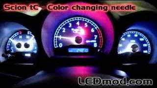 LEDmodcom Scion tC  Color changing needle [upl. by Oberstone]