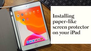 DIY How to install paperlike matte screen protector on your iPad mini [upl. by Acherman]