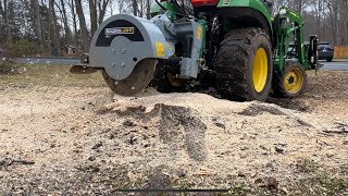 MONSTER STUMP vs COMPACT TRACTOR [upl. by Howzell129]