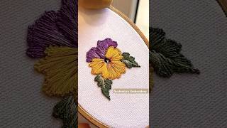 diyembroidery flowers embroiderypatterns youtubeshorts embroidery [upl. by Amikehs]