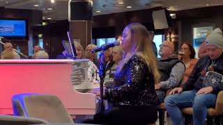 FernandoAbba Piano cover by Angela principalmusician norwegianjewel cruishipmusician abba [upl. by Leopold]