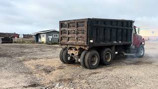 1987 Navistar International F2674 dump truck  Besse Forest Products – Goodman WI – 12102024 [upl. by Casaleggio]