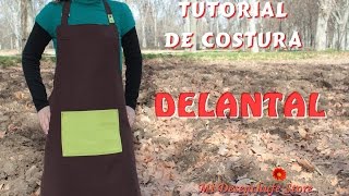 Tutorial 46  Como hacer un Delantal  How to make an apron [upl. by Lamrouex104]