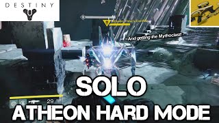 SOLO Atheon Hard Mode and Getting the Mythoclast  Destiny PS4 Vault of Glass  1080p60FPSHD [upl. by Nithsa]