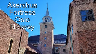 4K Walking Tour of Akershus Fortress Oslo Norway [upl. by Inilahs]