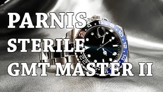 Parnis GMT Master Sterile Homage  Review Measurements Lume Lewd South American [upl. by Dannye375]